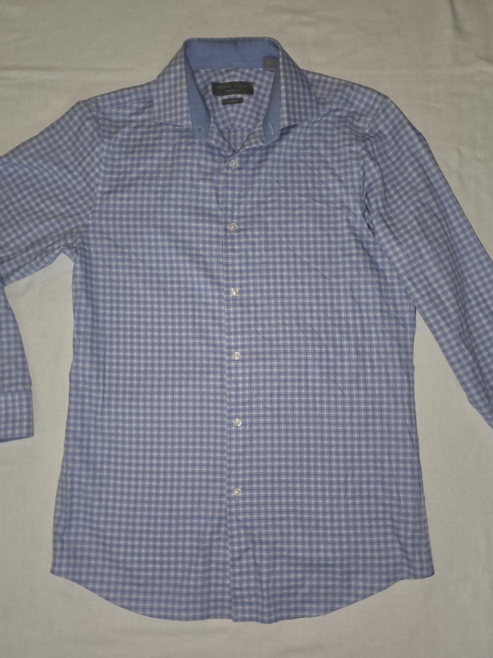 Perry Ellis Men's Dress Shirt Longsleeve  Medium Button Down